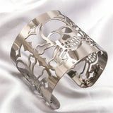 Goth Skull Bracelet Women Punk Jewelry Plated