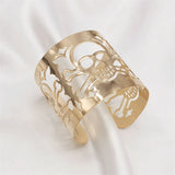 Goth Skull Bracelet Women Punk Jewelry Plated