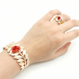 Gothic Rose Bracelet Set Vintage Retro Jewelry for Women