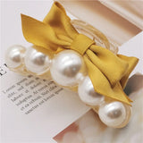 Sweet Wedding Hairpins Bowknot Pearl Tiara Headbands for Hair Woman