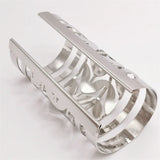 Fkewyy Bracelet For Women Hollow Out Plated Cuff Punk