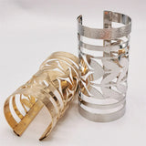 Fkewyy Bracelet For Women Hollow Out Plated Cuff Punk