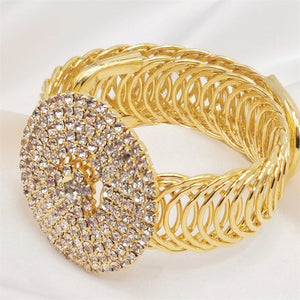 Gothic Rhinestone Adjustable Bracelet Plated Jewelry