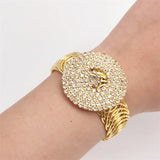 Gothic Rhinestone Adjustable Bracelet Plated Jewelry