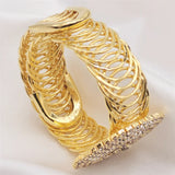 Gothic Rhinestone Adjustable Bracelet Plated Jewelry