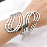 Snake Bracelet Gothic Charm Plated Bangles Women Jewelry