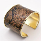 Fkewyy Snakeskin Bracelet Punk Gothic Charm Accessories for Women