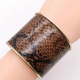 Fkewyy Snakeskin Bracelet Punk Gothic Charm Accessories for Women