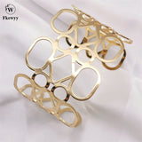 Fkewyy Jewelry Women Party Charm Cuff Bracelets Punk Geometry Accessories