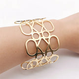 Fkewyy Jewelry Women Party Charm Cuff Bracelets Punk Geometry Accessories