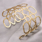 Fkewyy Jewelry Women Party Charm Cuff Bracelets Punk Geometry Accessories