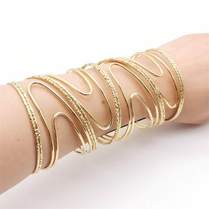Exaggerated Punk Snake Bracelet for Women Gothic Christmas Bangle