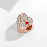 Heartbeat Bead 925 Sterling Silver Photo Charm for Bracelet