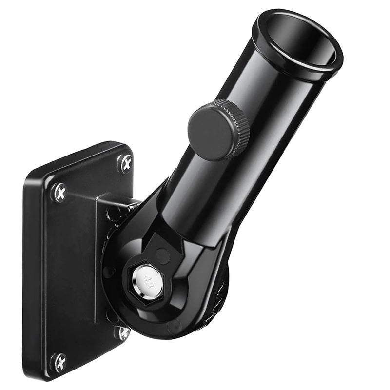 Adjustable Flag Pole Holder Hitch Bracket, Black