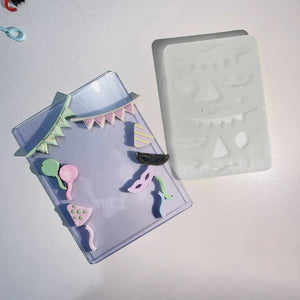 Flag Resin Mold Shaker Filler Silicone Quicksand Pendant Keychain Jewelry Making