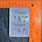 Flag Resin Mold Shaker Filler Silicone Quicksand Pendant Keychain Jewelry Making