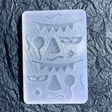 Flag Resin Mold Shaker Filler Silicone Quicksand Pendant Keychain Jewelry Making