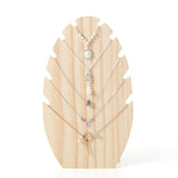 Flame Wood Necklace Rack Jewelry Holder Stand Display