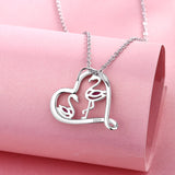 Flamingo Necklace 925 Sterling Silver with Cubic Zirconia