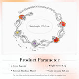 Flamingo Bracelet with Birthstone & Name Engraving - Birthday Gift