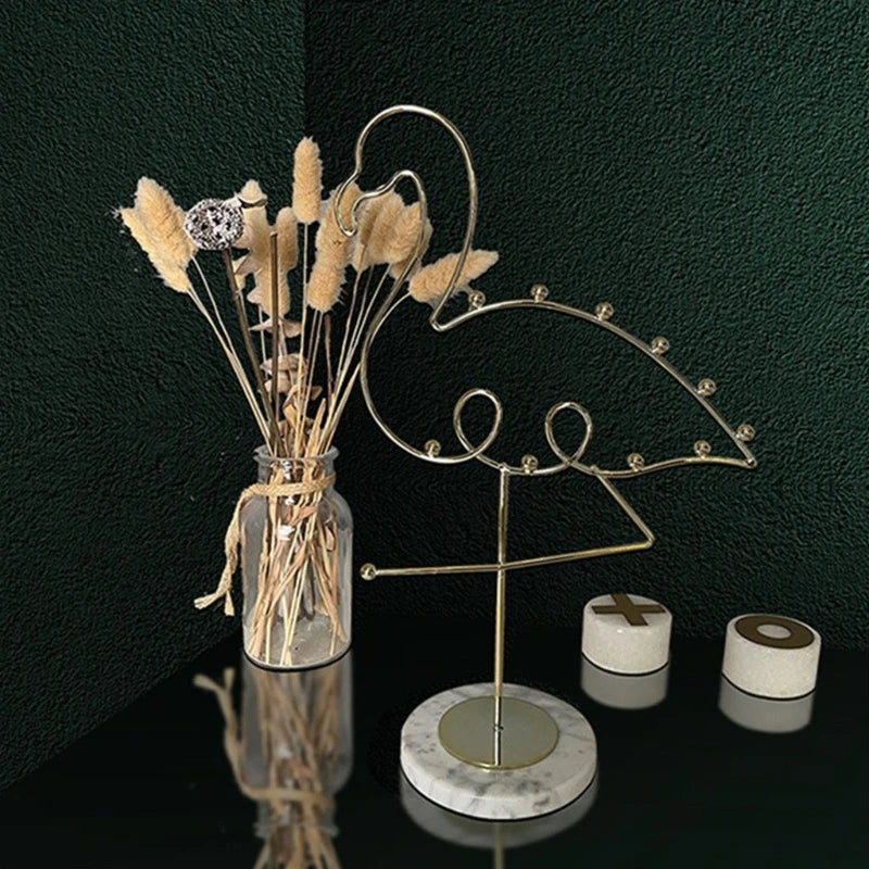 Flamingo Shaped Jewelry Display Stand for Women