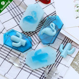 Flamingo Cactus Silicone Mold for Jewelry Charm Pendants
