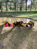 Dainty Personalized Initials Tortoiseshell Cuff Bracelet
