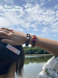 Dainty Personalized Initials Tortoiseshell Cuff Bracelet