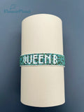 Boho Turquoise Bead Bracelet Letters for Beach Girl
