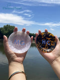 Personalized Opal Block Initials Dish