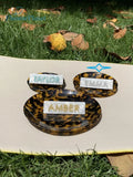 Personalized Opal Block Initials Dish