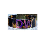 Vintage Acetate Bangle / Initials Bracelet