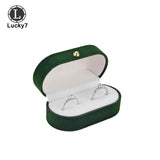 Flannel Double Ring Box Jewelry Organizer