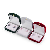Flannel Jewelry Box Earring Storage Velvet Organizer