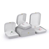 Flannel Jewelry Box Earring Storage Velvet Organizer