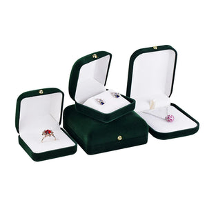 Flannel Jewelry Box Earring Storage Velvet Organizer