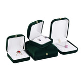 Flannel Jewelry Box Earring Storage Velvet Organizer