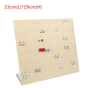 Flannel Jewelry Box Earrings Necklace Storage