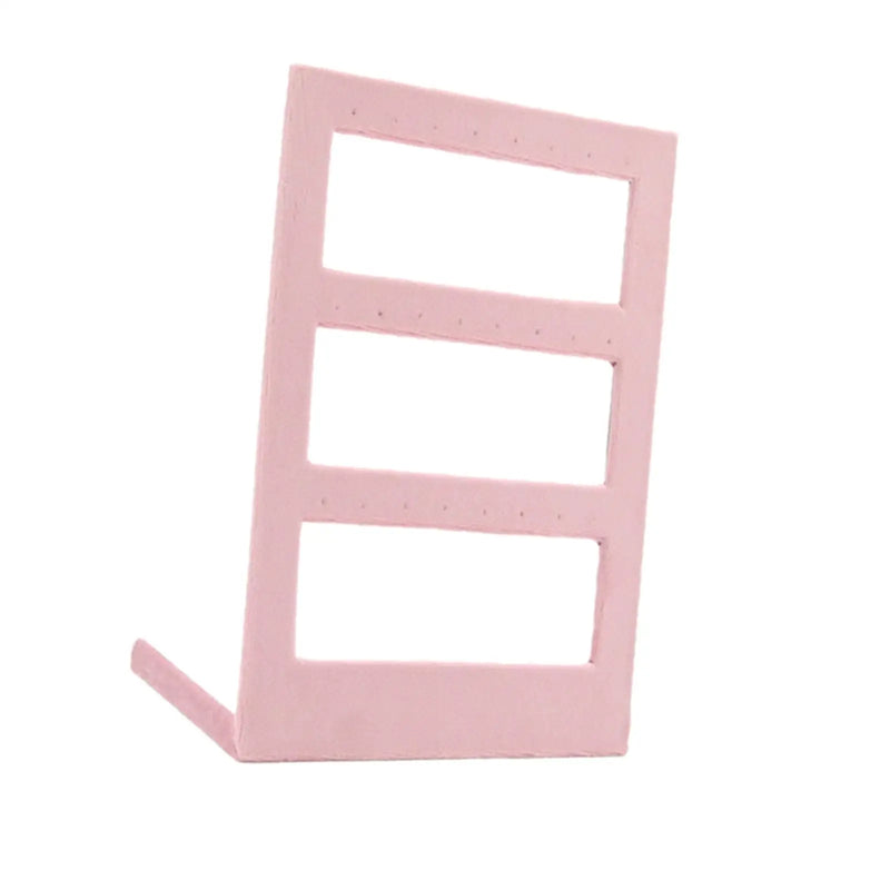 Flannel Jewelry Display Stand Organizer Holder Rack Storage