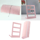 Flannel Jewelry Display Stand Organizer Holder Storage Rack