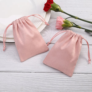 Velvet Flannel Jewelry Gift Pouch 7x9cm Wedding Favor Bag