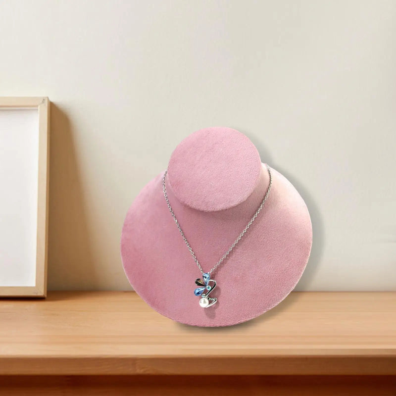Flannel Necklace Bust Display Stand for Showroom