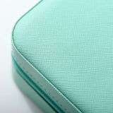 Flannel PU Jewelry Organizer Travel Portable Mini Earrings Display Storage Box