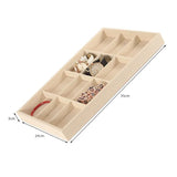 Flannel Ring Necklace Storage Box Bracelet Earrings Jewelry Box Display