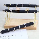 Wooden Jewelry Display Stand Ring Holder Necklace Bracelets Anklets