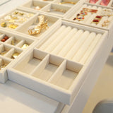 Flannelette Jewelry Display Stackable Holder Box Organizer