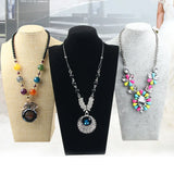 Flannelette Portrait Necklace Display Stand Holder Jewellry Mannequin Bust