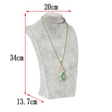 Flannelette Portrait Necklace Display Stand Holder Jewellry Mannequin Bust