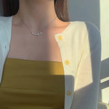 Star Moon Flower Necklace 925 Silver Birthday Gift