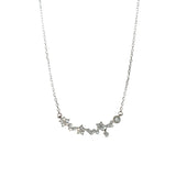 Star Moon Flower Necklace 925 Silver Birthday Gift